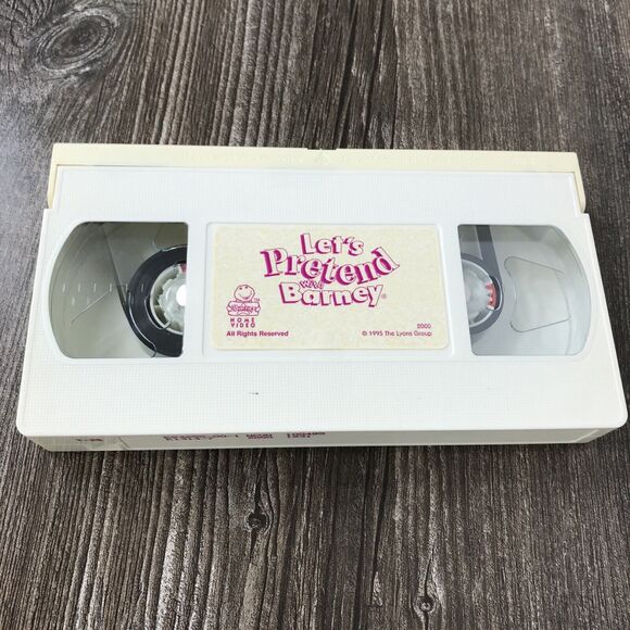 Let's Pretend with Barney VHS 1993 Friends Collection Sing Along White Tape Film - Picture 8 of 9